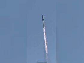 An image of a rocket launching into the sky, showcasing the power of space exploration.