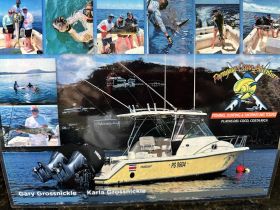 A collage showcasing exciting fishing and snorkeling adventures in Costa Rica, featuring happy guests and stunning ocean views — perfect for thrill-seekers and nature lovers.