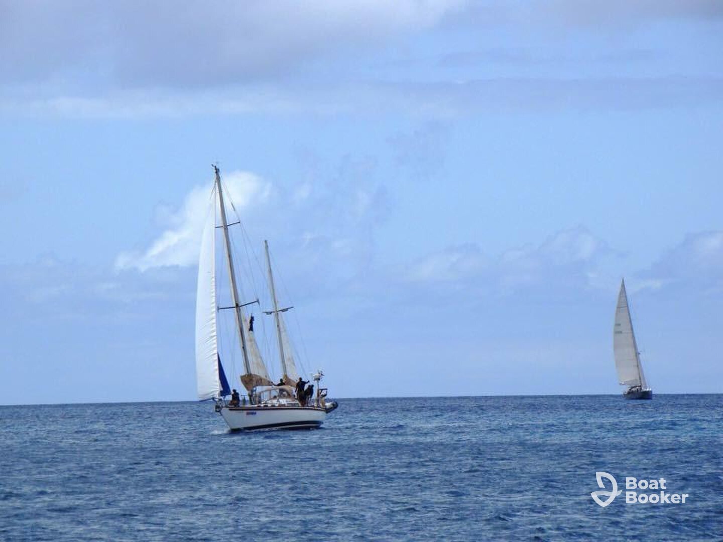 Fishing Family sailboat