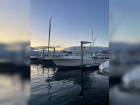 A serene view of yachts docked at a marina during sunset, showcasing the tranquil beauty of boating life.