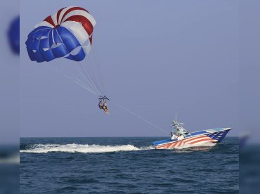 Barefoot Parasailing