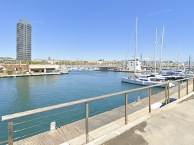 A scenic view of a marina filled with yachts and boats, showcasing the vibrant atmosphere of waterfront life.