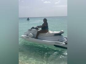 A joyful rider enjoys a thrilling jet ski experience in crystal-clear waters, showcasing the excitement of on-water activities.