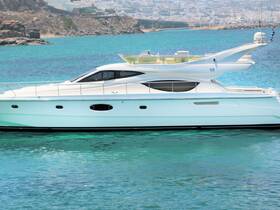 A sleek yacht glides through crystal-clear waters, showcasing its elegant design and perfect for luxury charters or leisurely cruises.