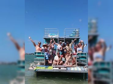 Epic Double-Decker Slide Boat n Sandbar Fun!