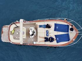 Two individuals relax on the deck of a boat, enjoying the serene waters — a perfect scene for leisure and relaxation on the water.
