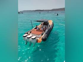 A family enjoys a day on a sleek boat in crystal-clear turquoise waters, perfect for summer adventures and water activities.