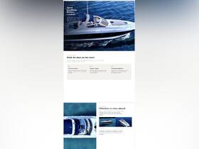 Aerial view of a sleek yacht cruising through clear waters, showcasing its elegant design and perfect for luxurious outings on the sea.