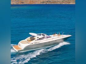 A couple enjoys a sunny day aboard a sleek yacht cruising through crystal-clear waters, perfect for a luxurious getaway.