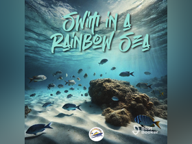 A vibrant underwater scene showcasing a variety of fish swimming among coral in a stunning marine environment — perfect for snorkeling and diving enthusiasts.