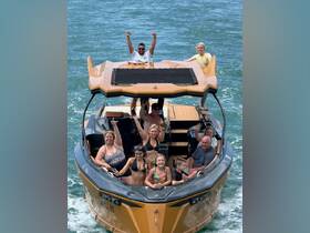 A lively group celebrates aboard a boat, showcasing joy and camaraderie on the water — perfect for family outings or fun-filled adventures.