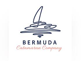 Logo of the Bermuda Catamaran Company, featuring a stylized catamaran design.