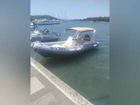 A sleek speedboat docked at the marina, surrounded by other vessels, showcasing a perfect spot for water adventures.