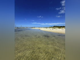 Clear shallow water near Fort Myers Beach