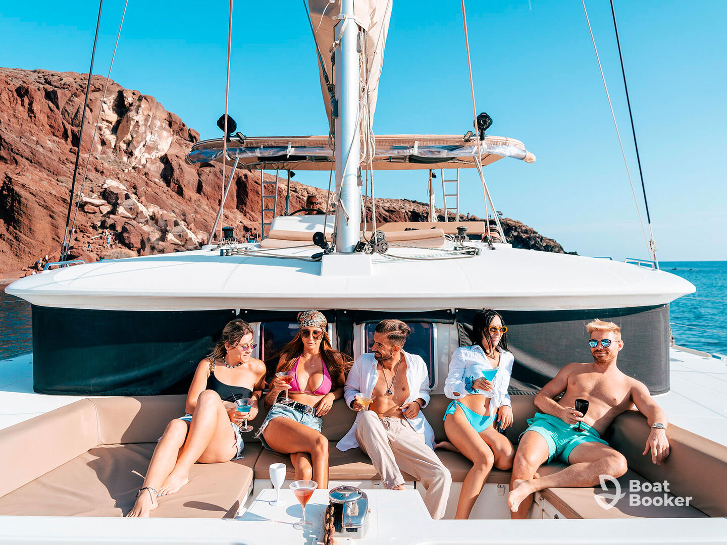 Santorini Private Catamaran Cruise