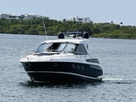 A sleek yacht cruising through calm waters, showcasing its elegant design and perfect for luxury outings on the water.