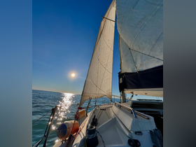 A stunning view of a sailboat gliding through calm waters under a bright sun, showcasing the beauty of sailing adventures.
