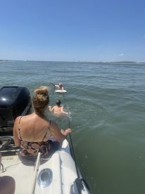 Boating on the inter coastal and ocean with Captain Doug. 