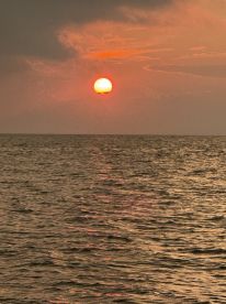 Relaxing beautiful sunset ride 