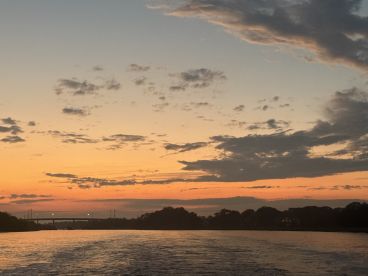 Relaxing beautiful sunset ride 