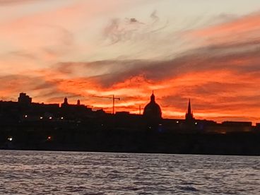 Spectacular sunset view of Malta
