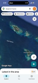 Aerial view of the stunning islands of Cayo Icacos and Isla Palominos, showcasing the vibrant blue waters and scenic beauty of the Puerto Rican coastline.