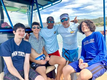 Whales and dolphins and rays!