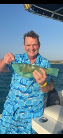 very nice guy the turtles weren\u2019t showing up. The water was a little rough so he turned it into a little bit of a fishing trip and it worked out great. We caught a parrot fish took a picture with my grandson. I couldn\u2019t be more happier.