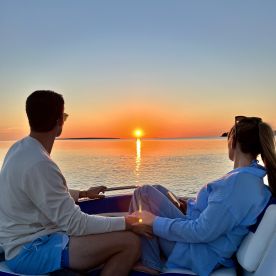 Beautiful unobstructed sunset