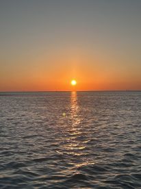 Beautiful sunset cruise