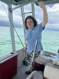 right on the snapper, bigger than the fishing charters! She was a pleasure. 