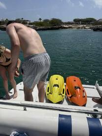 Captain Fabio and Jake aboard the Ariani