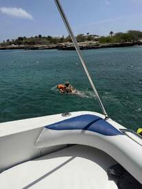 Captain Fabio and Jake aboard the Ariani