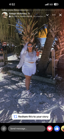 A joyful celebration at the beach with a woman in a stylish outfit holding a cocktail, perfect for bachelorette parties or tropical getaways.