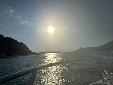 Beautiful sunset trip